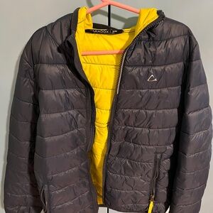 Paradox Navy Jacket with green Interior - boy 7-8 year old